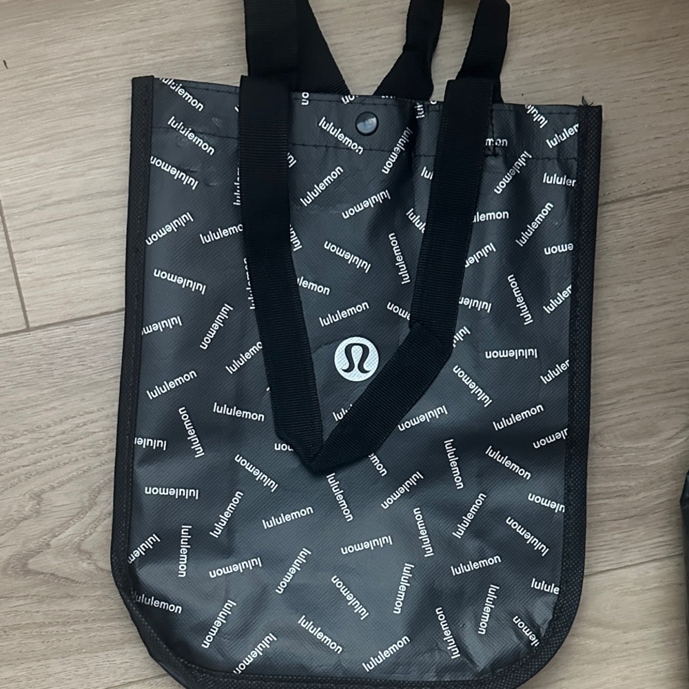 Lululemon Athletica Black and Gray Tote Bag